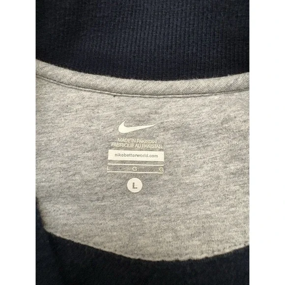 VTG Y2K Nike Team Full Zip Spell Out Varsity Jacket Blue Size Large - Picture 3 of 6